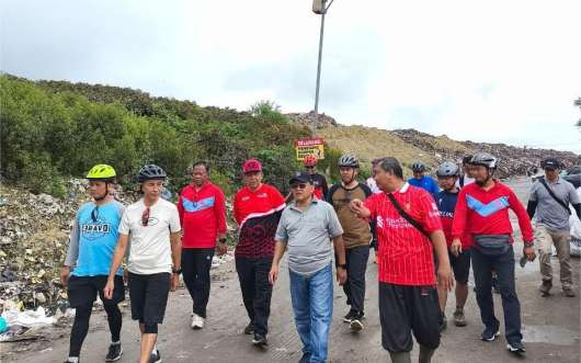 Kunjungan kerja/peninjauan Wabup, Sekda, dan OPD terkait pengelolaan sampah di TPA