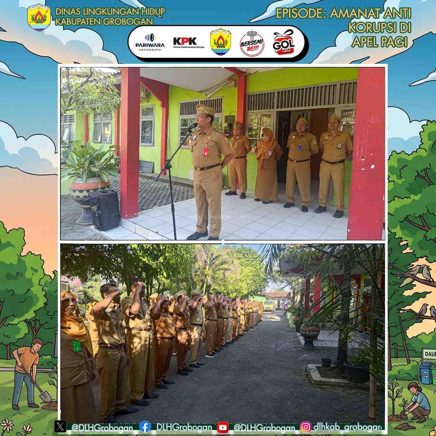 Kampanye Antikorupsi Tidak Harus Mahal, DLH Grobogan Dorong Gerakan Masif, Kreatif, dan Terintegrasi