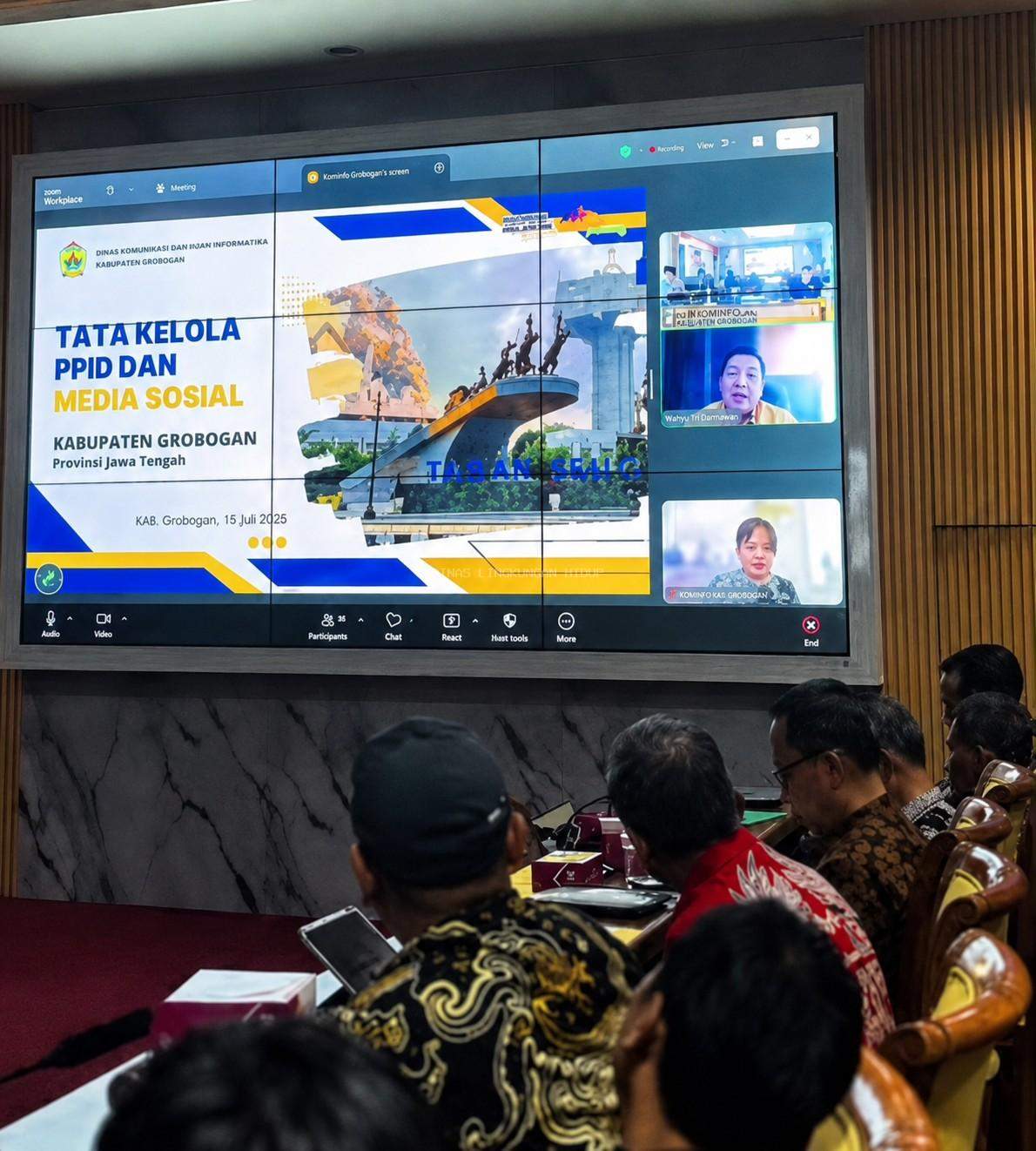 Kepala DLH Grobogan Hadiri Evaluasi dan Lomba Website PPID OPD, Perkuat Komitmen Keterbukaan Informasi Publik