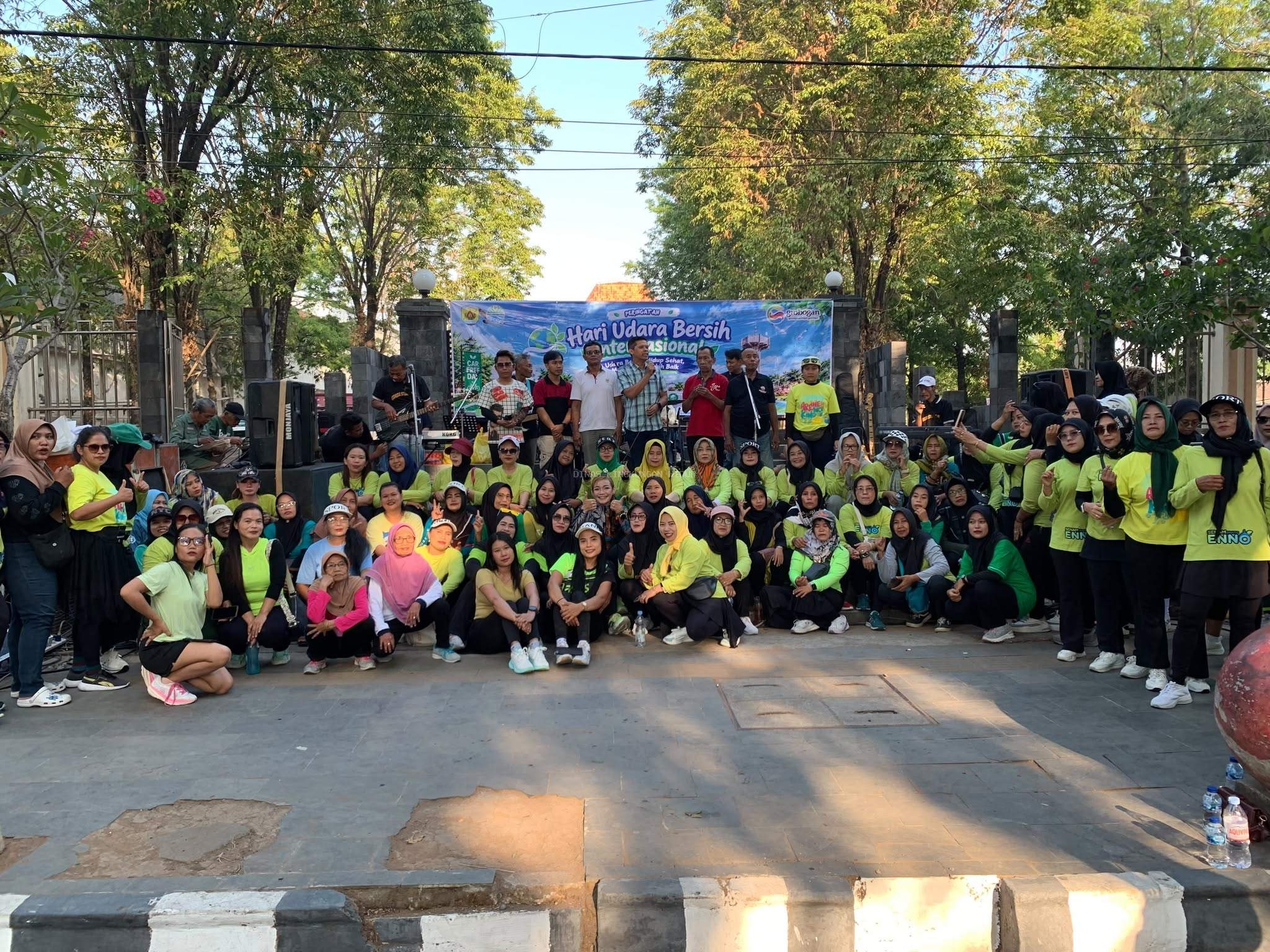 DLH Grobogan Kampanyekan Udara Bersih di CFD Purwodadi, Gandeng Komunitas Koes Plus dan Senam